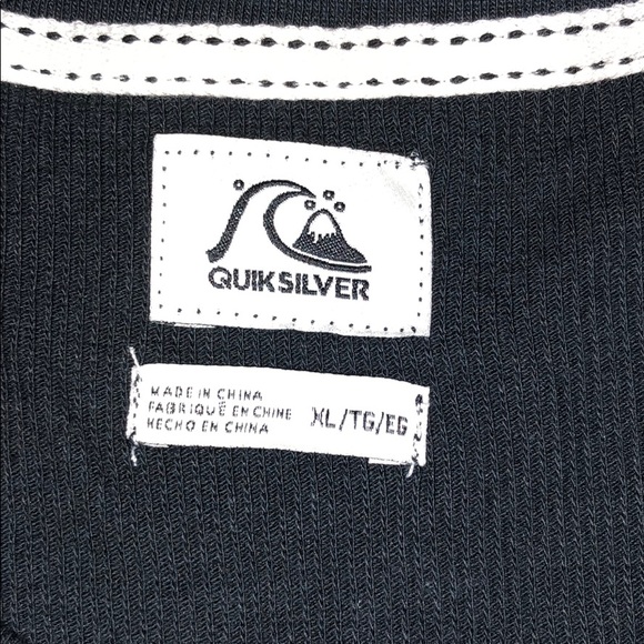 🆕Quiksilver Men's Snit Crew Plain Long Sleeve - Picture 7 of 7